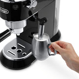 Dedica EC860 15-Bar Black Stainless Steel Slim Espresso Machine and Cappuccino Maker