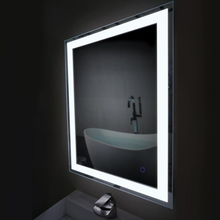 Edison Tri-Color 30 in. x 36 in. Single LED Wall Mounted Backlit LED Bathroom Mirror