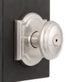 Prestige Carnaby Satin Nickel Bed/Bath Door Knob (4-Pack) - Super Arbor