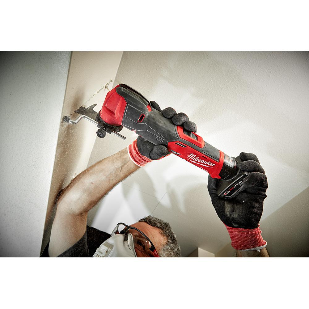 M12 FUEL 12-Volt Lithium-Ion Cordless Oscillating Multi-Tool and Jig Saw with two 3.0 Ah Batteries - Super Arbor