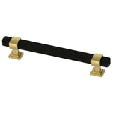 Wrapped Square 3 in. (76mm) Center-to-Center Satin Nickel Drawer Pull - Super Arbor