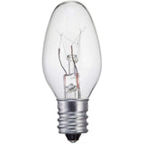 Philips 7-Watt C7 Incandescent Night-Light Replacement Light Bulb, Clear, E12 Candelabra Base (4-Pack)