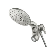 Aromatherapy 6-Spray Patterns 6.5 in. Tub Wall Mount Dual Shower Heads with INLY Capsules in Spot Resist Brushed Nickel