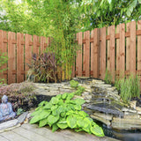 1 in. x 6 in. x 6 ft. Pressure-Treated Cedar-Tone Pine Moulded Fence Picket (6-Pack) - Super Arbor
