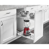 Rev-A-Shelf 10.25-in W x 24-in H 2-Tier Pull Out Metal Soft Close Baskets & Organizers