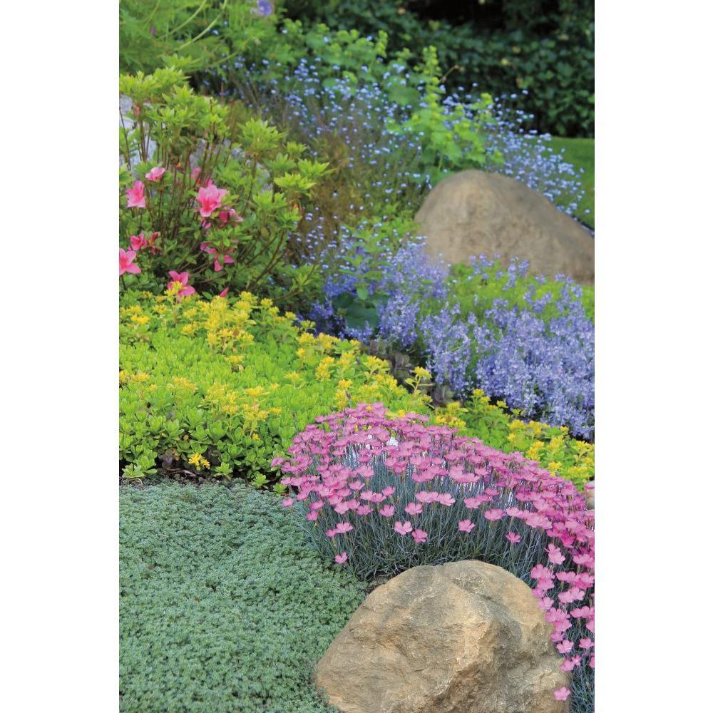 18 in. x 23 in. x 13 in. Fiberlite Medium Imitation Tan Landscape Rock - Super Arbor