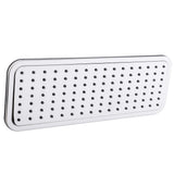 1-Spray 13.75 in. Single Wall Mount Fixed Rain Shower Head in Black Chrome - Super Arbor