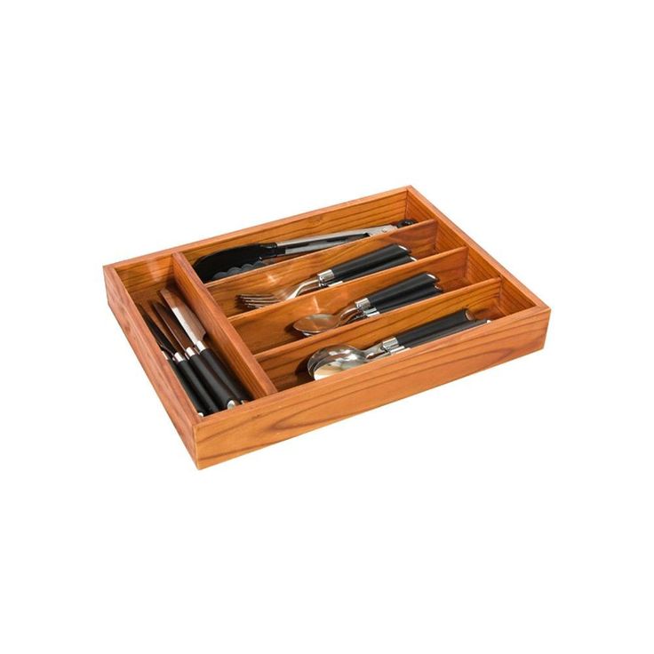 Pine Cutlery Tray