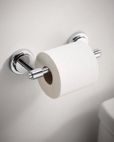 Moen Iso Pivoting Double Post Toilet Paper Holder in Chrome