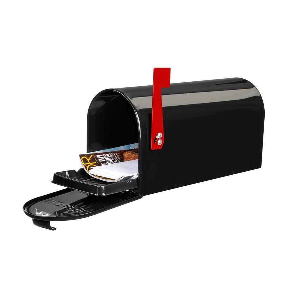 Lazy Hill Farm Designs Black Post-Mounted Bristol Mailbox - Super Arbor