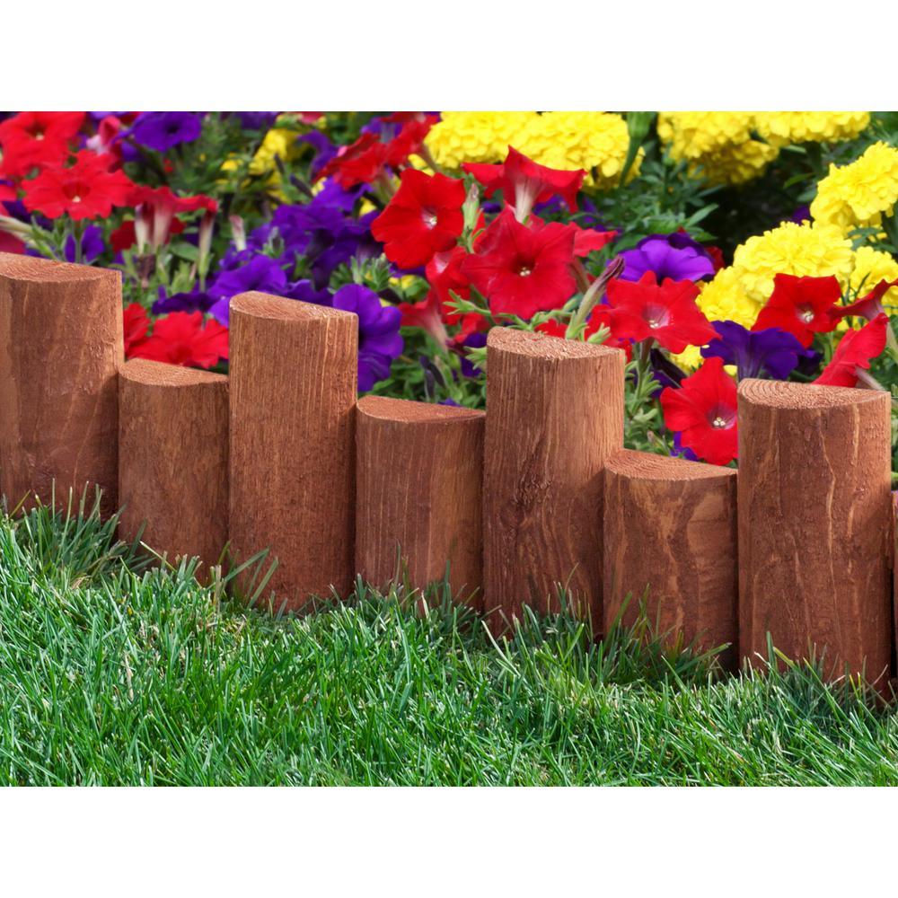 3 ft. Wooden Half-Log Edging - Super Arbor