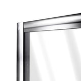 Flex 32 to 36 in. x 72 in. Framed Pivot Shower Door in Chrome - Super Arbor