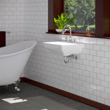 Barclay Products Summit 500 Wall-Hung Bathroom Sink in White