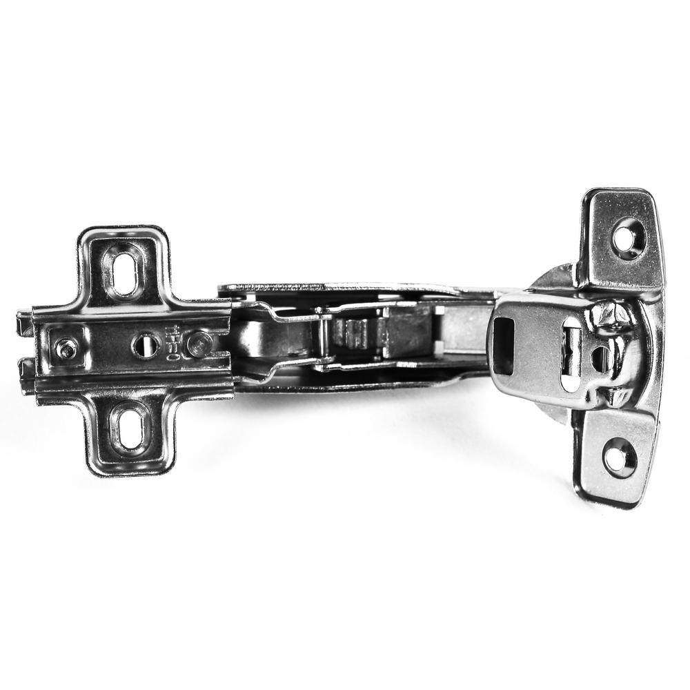 165-Degree 35 mm Full Overlay Frameless Cabinet Door Hinges with Installation Screws (2-Pairs) - Super Arbor