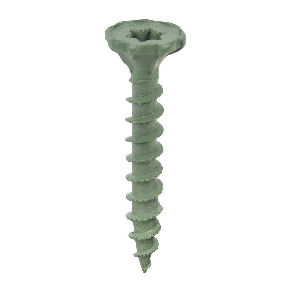 #9 x 2-1/4 in. Serrated Flat Head Star Drive Cement Board Screws (100-Pack)