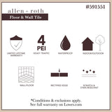 Style Selections Natural Timber Whitewash 6-in x 36-in Glazed Porcelain Wood Look Floor and Wall Tile