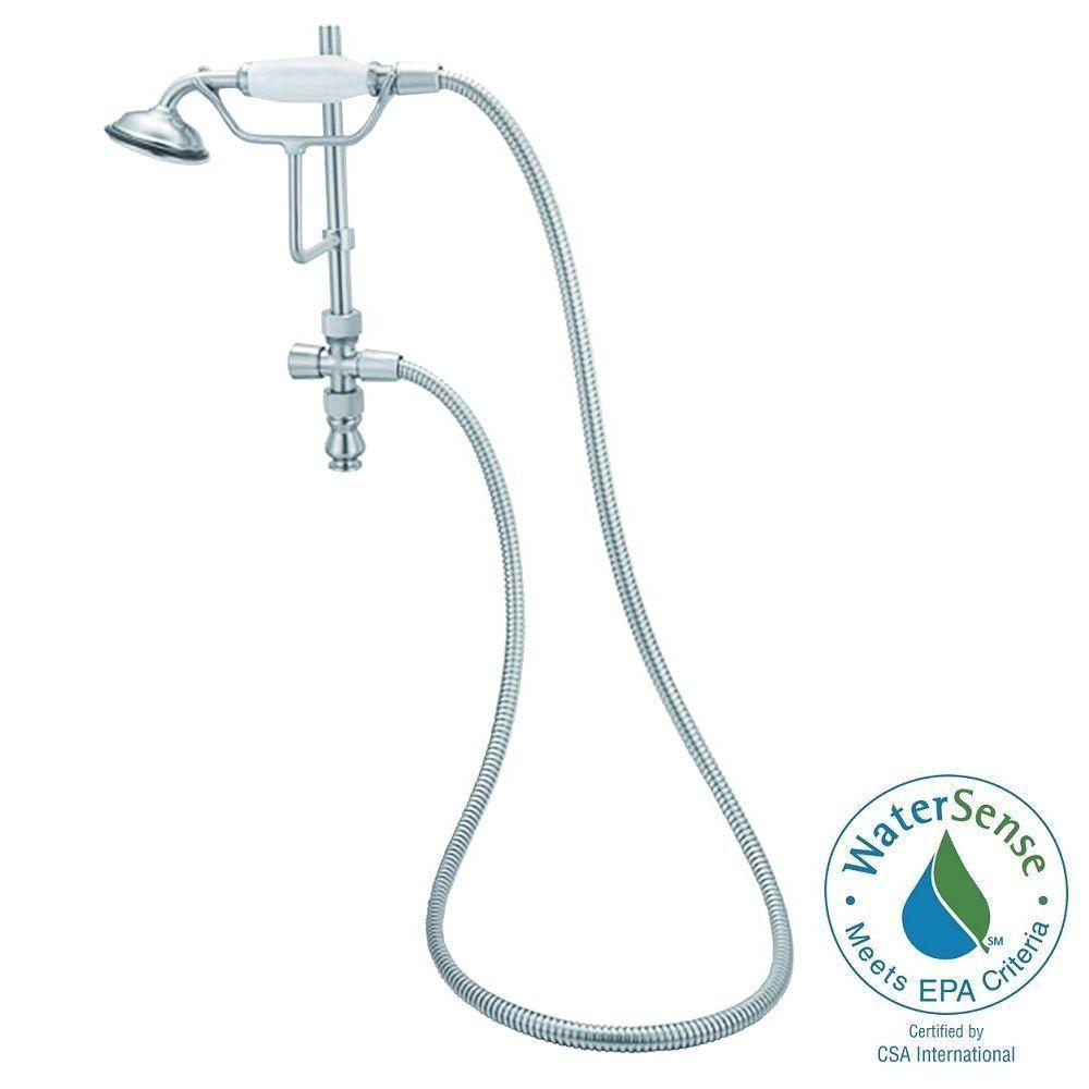 1-Spray Hand Shower with Cradle in Chrome - Super Arbor