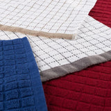 Multi Windowpane Pattern Cotton Kitchen Towels (Set of 16)