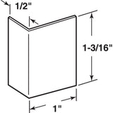 Brushed Stainless, Adhesive Backed Door Edge Guard (5-pack) - Super Arbor