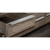 3-1/8 in. (80 mm) Center-to-Center Chrome Steel Contemporary Edge Pull
