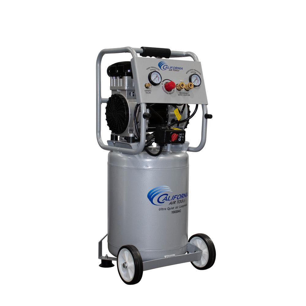 10 Gal. 2.0 HP Ultra Quiet and Oil-Free Aluminum Rust-Free Air Tank Electric Air Compressor - Super Arbor