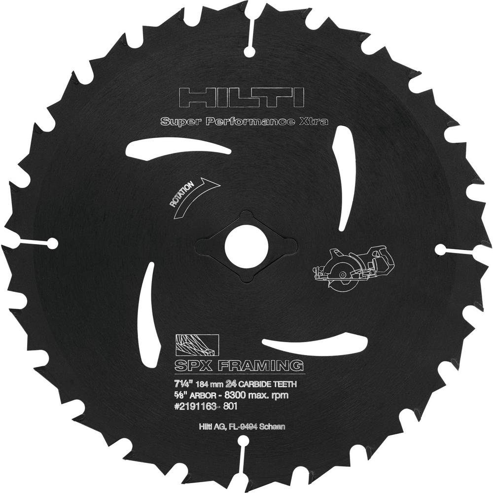 SC 60W-A 7-1/4 in. 36-Volt Cordless Brushless Worm Drive Circular Saw Kit with Li-Ion Battery Pack, SPX Blades and More - Super Arbor