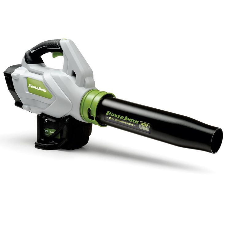 PowerSmith 40-Volt Max Lithium-ion Brushless Motor Leaf Blower with Cruise Control Lever, Turbo-Boost, Battery and Charger