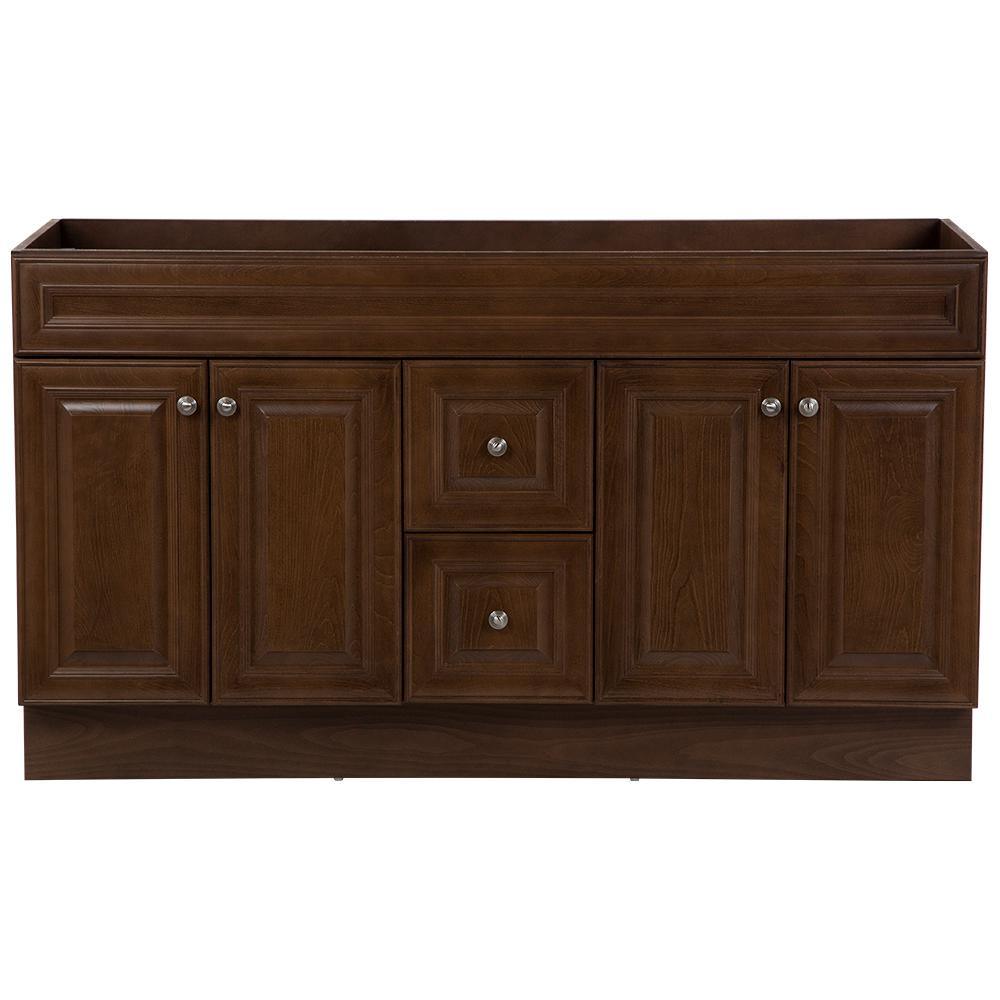 Glensford 60 in. W x 22 in. D Vanity Cabinet Only in White - Super Arbor