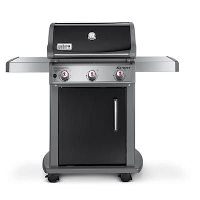 Weber Spirit E-310 Black Porcelain Enamel 3-Burner Liquid Propane Gas Grill
