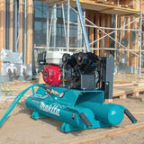 10 Gal. 5.5 HP Portable Gas-Powered Twin Stack Air Compressor - Super Arbor