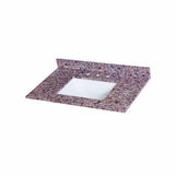 37 in. W x 22 in. D Stone Effects Vanity Top in Cold Fusion with White Sink - Super Arbor