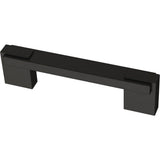 Industrial Insert 4 or 5-1/16 in. (102 or 128mm) Heirloom Silver and Matte Black Dual Mount Drawer Pull - Super Arbor