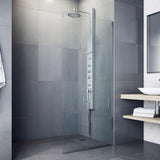 Dilana 66.875 in. 6-Jet High Pressure Shower Panel System with Adjustable Handheld Dual Shower in Stainless Steel