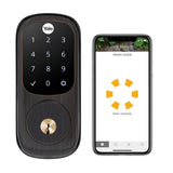 Assure Lock Satin Nickel Wi-Fi and Bluetooth Touchscreen Single Cylinder Deadbolt - Super Arbor