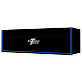 RX Professional 72 in. 0-Drawer Extreme Power Workstation Hutch in Black with Blue Handle - Super Arbor