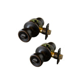 Terrace Oil Rubbed Bronze Privacy Bed/Bath Door Knob with Universal 6-Way Latch (6-Pack) - Super Arbor