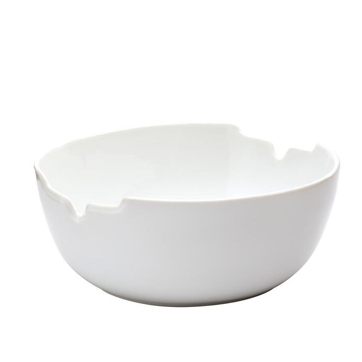 3PC White Porcelain Salad Set