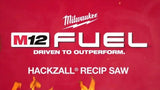 Milwaukee M12 FUEL 12-Volt Brushless Cordless HACKZALL Reciprocating Saw Kit with XC High Output 5.0Ah Battery