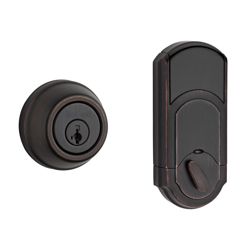 910 Signature Series Single Cylinder Traditional Venetian Bronze Deadbolt with Home Connect Technology - Super Arbor