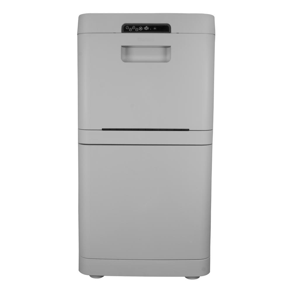 Gray Floor Mount Smart Parcel Security Mailbox - Super Arbor