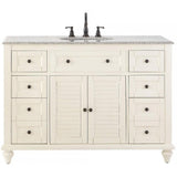 Hamilton Shutter 25 in. W x 22 in. D Bath Vanity in Sea Glass with Granite Vanity Top in Grey - Super Arbor