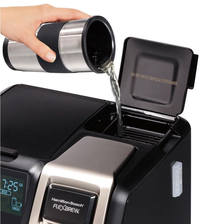 Flex Brew 2-Way 10-Cup Black Drip Coffee Maker with Thermal Carafe