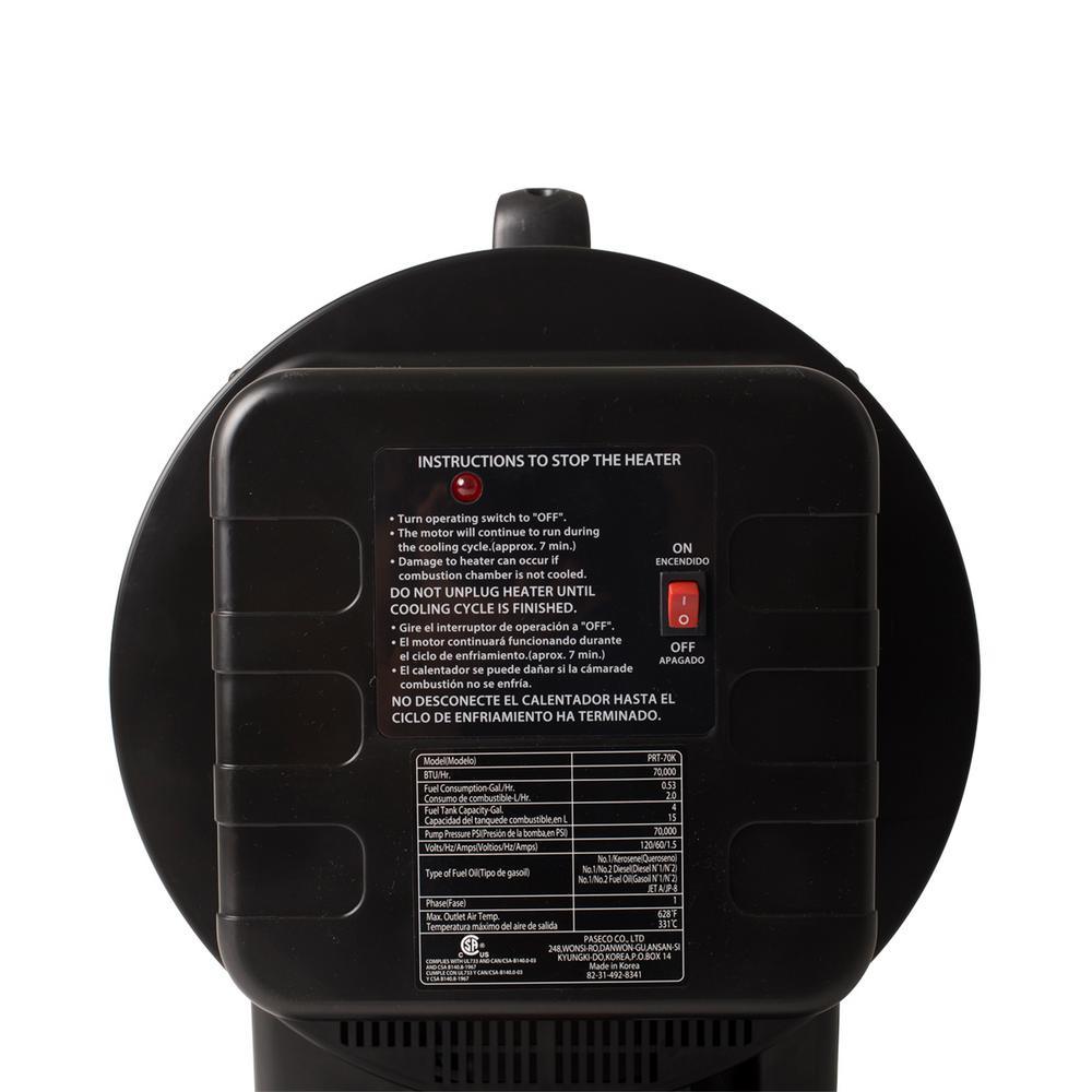 70K BTU Kerosene Radiant Forced Air Heater - Super Arbor