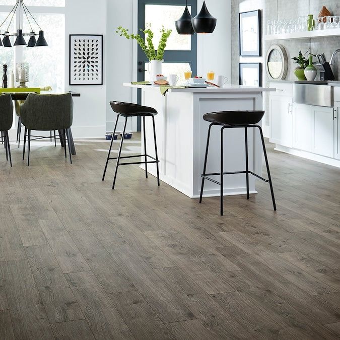 Quick-Step Studio QuickStep Studio + Spill Repel Whistler Oak 12-mm T x 6-in W x 48-in L Waterproof Wood Plank Laminate Flooring (16.12-sq ft / Carton)