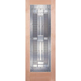 30 in. x 80 in. 1 Lite Preston Zinc Smooth Primed MDF Interior Door Slab - Super Arbor