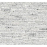 Arctic White 3D Ledger Panel 6 in. x 24 in. Honed Marble Wall Tile (10 cases / 60 sq. ft. / pallet) - Super Arbor