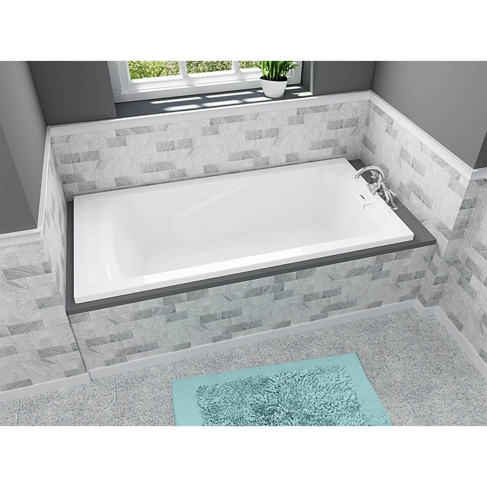 EverClean 6 ft. Reversible Deep Soak Drain Soaking Tub in White - Super Arbor