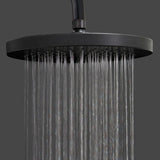 1-Spray 10 in. Single Wall Mount Waterfall Fixed Rain Shower Head in Rubbed Bronze - Super Arbor