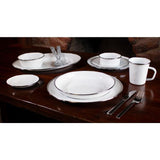 10 in. Solid White Enamelware Pasta Plate (Set of 4)