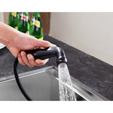 Farnese Single-Handle Standard Kitchen Faucet with Side Sprayer in Oil Rubbed Bronze - Super Arbor